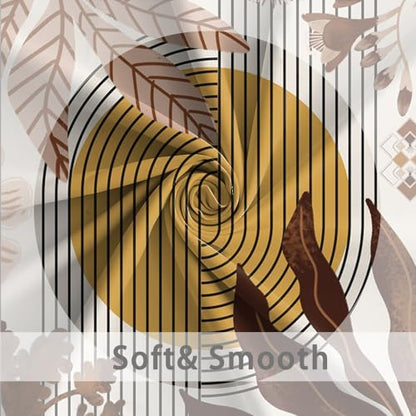 Boho Brown Shower Curtain for Bathroom 54x72 Inch