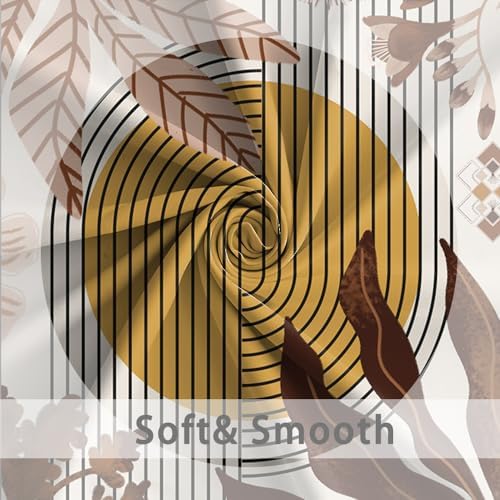 Boho Brown Shower Curtain for Bathroom 72x78 Inch