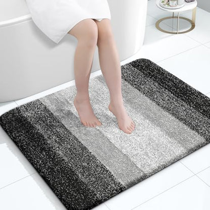 OLANLY Large Bathroom Rugs 40x32, Extra Soft Absorbent Microfiber Bath Rugs