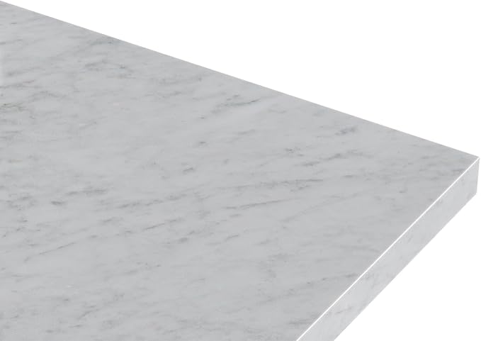 ARIEL Taylor 72-inch Bathroom Vanity with Sink,Solid Wood, 1.5-inch Italian Carrara Marble Countertop, Double Rectangular Porcelain Sink, Soft Closing Doors, Dovetail Drawers, Vintage Green