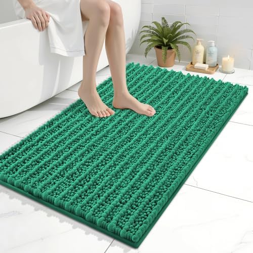 Arotive Bathroom Rugs Mat 36x24, Soft Absorbent Chenille Shaggy Bath Mat