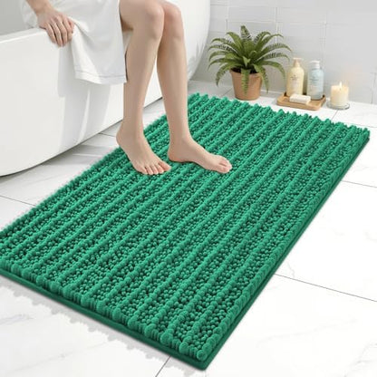 Arotive Bathroom Rugs Mat 36x24, Soft Absorbent Chenille Shaggy Bath Mat