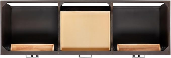 Isabella 66-Inch Brown Oak Double Bathroom Vanity with Sink, 1.5-Inch Edge Italian Carrara Marble Countertop & 4" Backsplash, Soft-Closing Doors & Drawers, Solid Oak Wood Construction