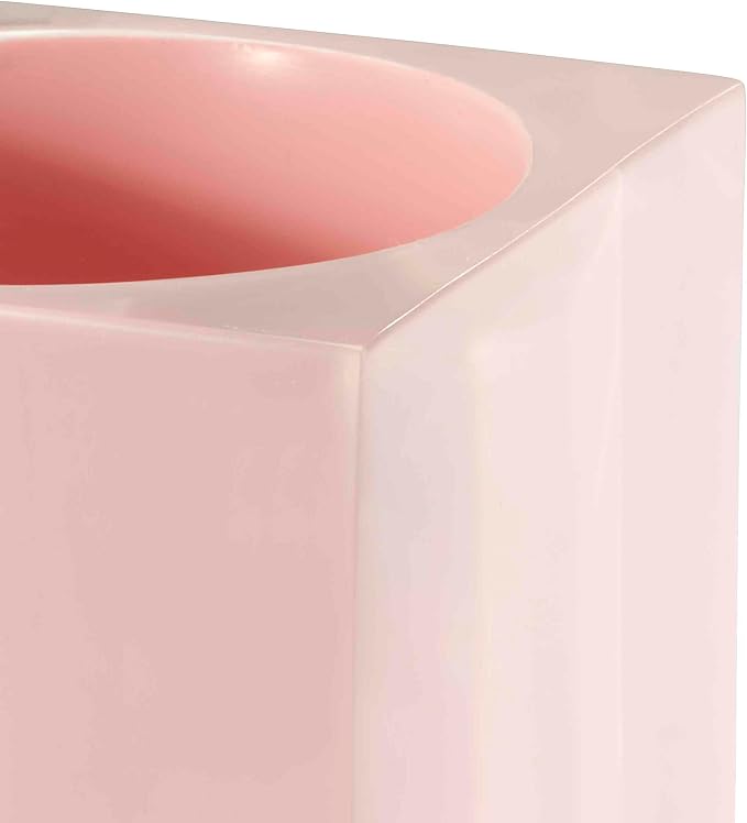 IZOD - Tumbler, Resin Countertop Accessories, Dorm Room Essentials, Perfect for Bathroom or Vanity (Marina Collection, Pink)