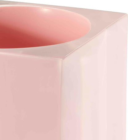 IZOD - Tumbler, Resin Countertop Accessories, Dorm Room Essentials, Perfect for Bathroom or Vanity (Marina Collection, Pink)