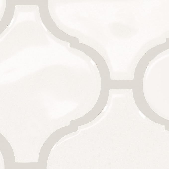 Daltile Mesmerist 11" X 12" Ceramic Arabesque Mosaic Tile in Spirit Gloss (10 PC Per Carton) (7.4 SQFT Per Carton )