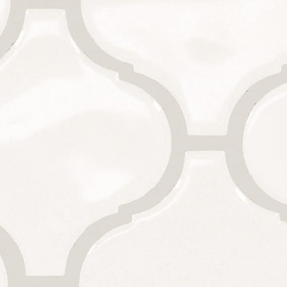 Daltile Mesmerist 11" X 12" Ceramic Arabesque Mosaic Tile in Spirit Gloss (10 PC Per Carton) (7.4 SQFT Per Carton )
