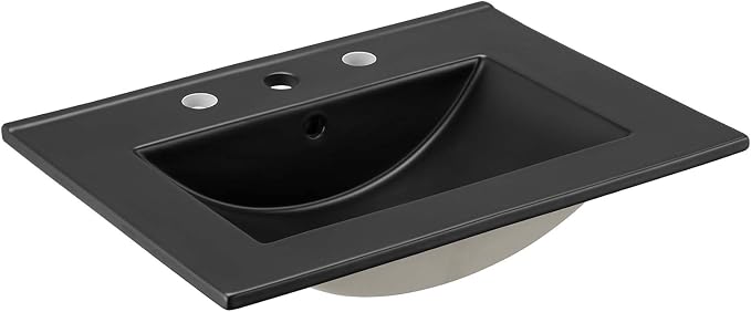 Modway EEI-5069-BLK Cayman 24" Bathroom Sink, Black