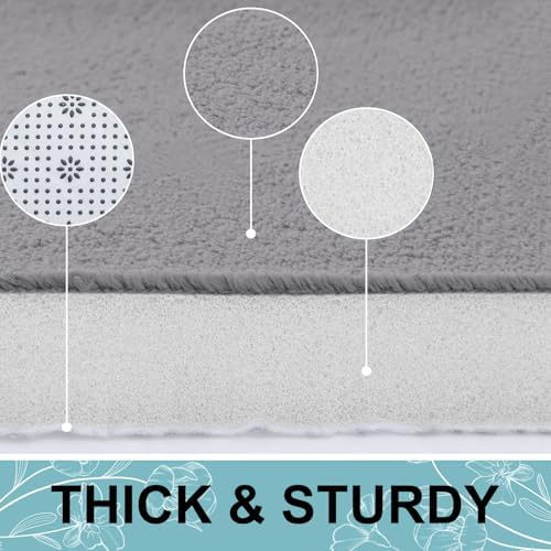 Smiry Memory Foam Bath Mat 30x20, Extra Soft and Absorbent Bathroom Rugs