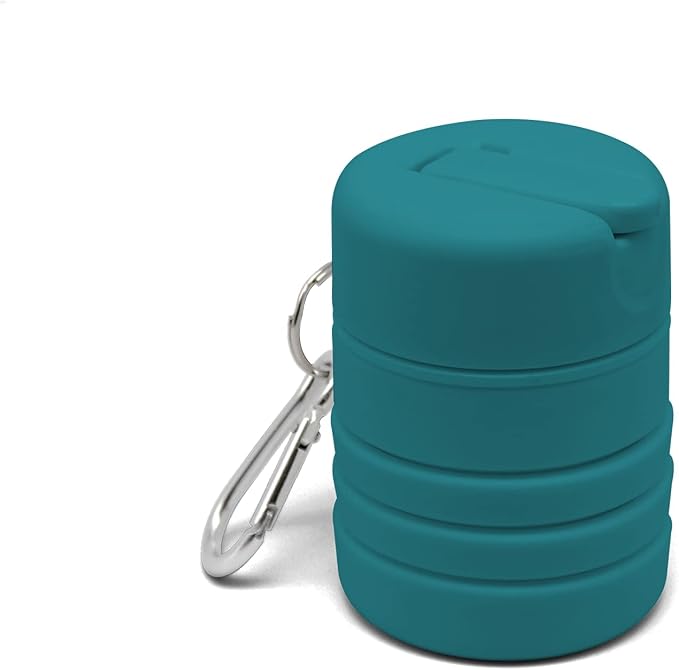 TUSHY Travel Bidet: Collapsible & Expandable for Discreet Portability | Refreshing Clean for Home, Camping, Outdoors & Travel (Helps Hemorrhoid Relief, Peri Bottle for Postpartum Care), Takeoff Teal