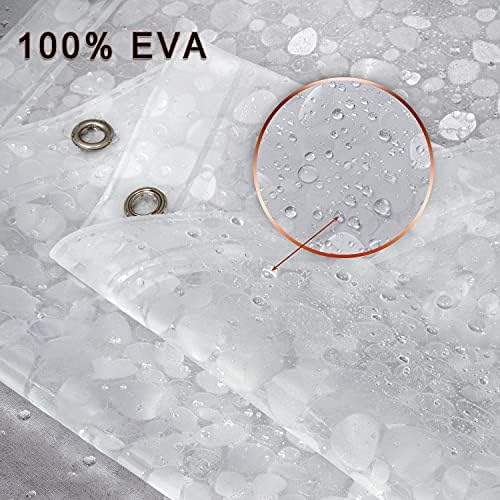Bostofy Extra Long Shower Curtain Liner, Heavyweight Liner with Magnets and Rust-Proof Metal Grommets, Waterproof Shower Liner for Bathroom, 72' W x 78' H