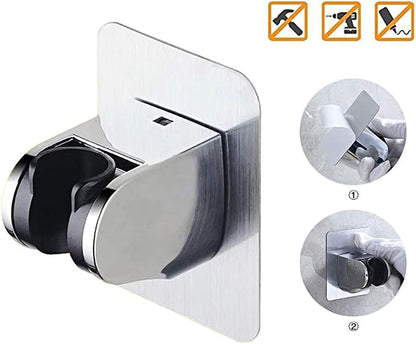 KAIYING RV & Camper High Pressure Handheld Shower Head with Pause Button | 3 Spray Modes with ON/OFF Switch, Detachable Dog Shower Attachment, Drill-Free Pet Shower Wand with Bracket & Hose, White