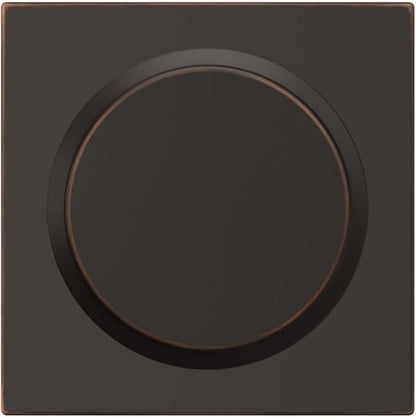 Schlage F10 BWE 716 COL Bowery Knob with Collins Trim Hall & Closet Passage Door Lock, Aged Bronze