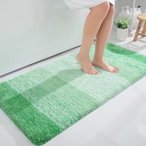 OLANLY Bathroom Runner Rug 47x24, Extra Soft Absorbent Microfiber Bath Rugs
