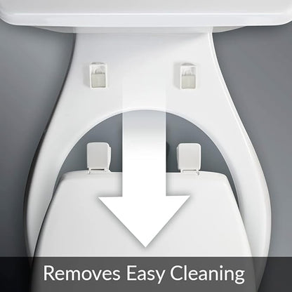 Bemis 500EC Toilet Seats with Perfect Fit, Fresh Water Spray, Non-Electric, Easy to Install Bidets, ROUND, White, Includes 2 Seats & 2 Bidet Attachments