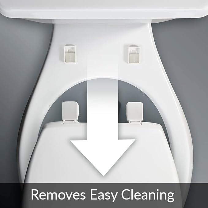 Bio Bidet by Bemis 1500EC Toilet Seat with Perfect Fit, Fresh Water Spray, Non-Electric, Easy to Install Bidet, ELONGATED, Biscuit