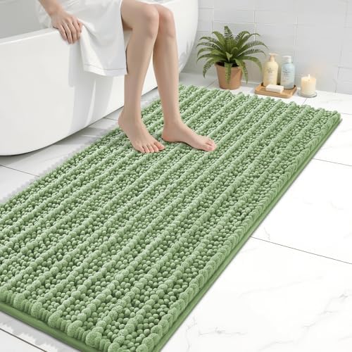 Arotive Bathroom Rugs Mat 44x24, Soft Absorbent Chenille Shaggy Bath Mat