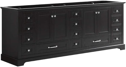 Dukes 84 in. W x 22 in. D Dark Grey Double Bath Vanity