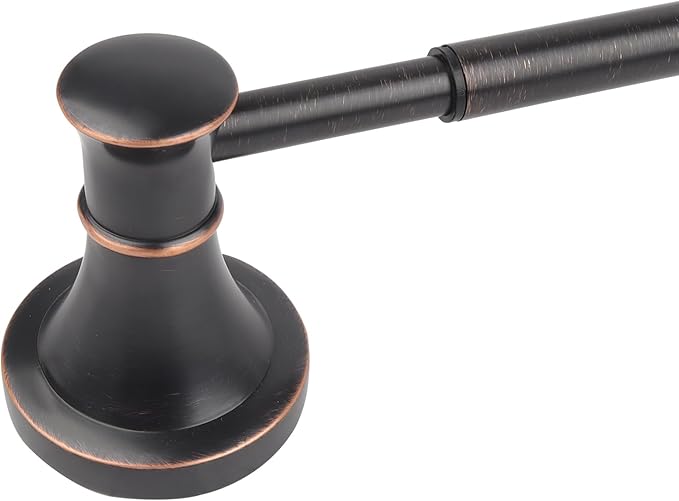 Adjustable Bronze 15 to 26Inch Bath Towel Bar Rack for Bathroom Towel Holder, Wall Mounted Rod Hanger Bathroom Hardware Accessories Hotel Style, Stainless Steel, Oil Rubbed Bronze
