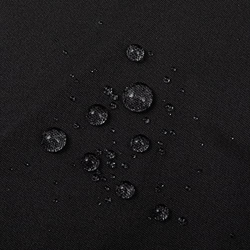 ALYVIA SPRING Waterproof Fabric Shower Curtain Soft Hotel Quality - 3 Magnets at Bottom, Premium Black Shower Curtain Liner for Bathroom, Light-Weight Cloth & Washable - 72x72, Black (Pack of 3)