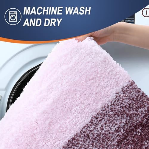 OLANLY Bathroom Runner Rug 40x24, Extra Soft Absorbent Microfiber Bath Rugs