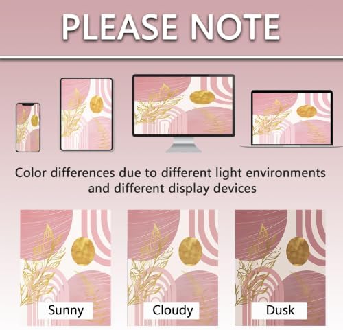 Light Pink and Gold Stall Shower Curtain, 48X72 in Narrow Small