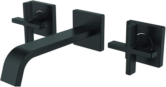 Speakman SB-2551-MB Lura Wall Mounted Faucet, Matte Black