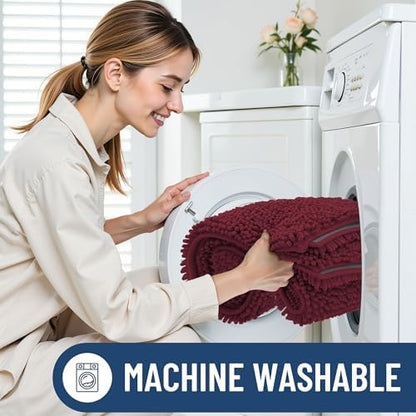 Smiry Bathroom Rugs 40X24, Luxury Chenille Extra Soft Absorbent Bath Mat