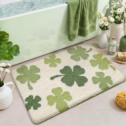 LUMI Bathroom Rug 20x32, Soft Absorbent Microfiber Bath Mat, Non Slip