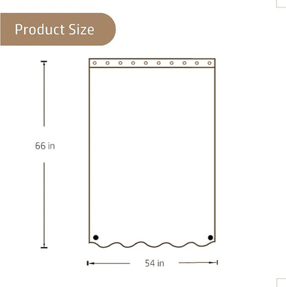 Felisa Fabric Shower Curtain Liner with Large Magnets,54 x 66 inches Waterproof & Soft Cloth Shower Curtain,Washable White Shower Curtain for Bathroom,Cortinas de Baño