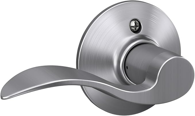 SCHLAGE F170 ACC 626 LH Accent Dummy Lever, Long, Satin Chrome
