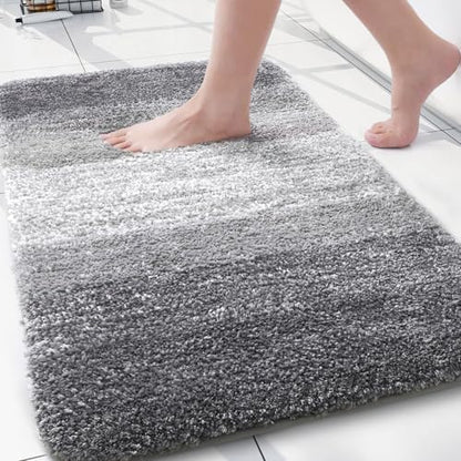 Arotive Microfiber Bathroom Rugs, Shaggy Soft Absorbent Bath Rug, 30x20