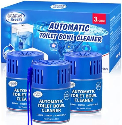Automatic Toilet Bowl Cleaner Long Lasting Tank Bottles 3 Pack