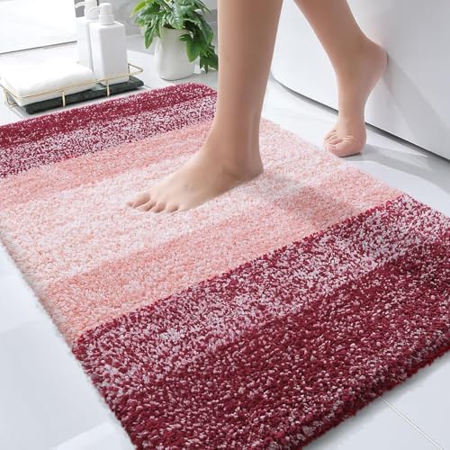 OLANLY Bathroom Rugs Mat 36x24, Extra Soft Absorbent Microfiber Bath Rugs