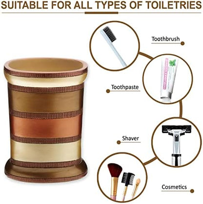 Zahari Home 4pc Contempo Stylish Bathroom Accessories Set Shower Soap Dispenser, Tumbler, Tooth Brush Holder and Soap Holder Luxury Contemporary Decor Unique Design Modern Bathroom Shower Set