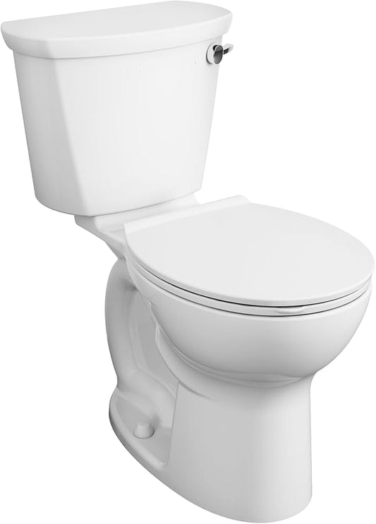 American Standard 215AA005.020 Cadet Pro Two-Piece 1.6 GPF Chair Height Elongated Right-Hand Trip Lever Toilet, White