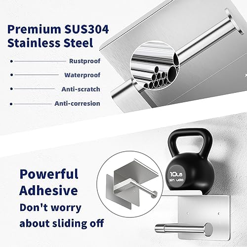 GLNLQ Brushed Nickel Toilet Paper Holder Wall Mount, Fits Mega Rolls Size