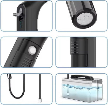 Portable Bidet – USB-C Rechargeable Electric Bidet Sprayer | 2.3L Tank | Up to 80 Uses Per Charge | Camping, Postpartum & Travel Hygiene | Stay Fresh Where Ever Life Takes You With JUNARIS Bidet