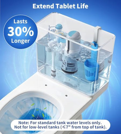 Weenkler 2Pcs Adjustable Toilet Tank Tablet Holder