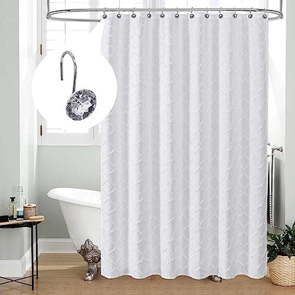 Grey Diamond Crystal Bling Shower Curtain Hooks Rings for Bathroom,12PCS