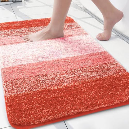 Arotive Microfiber Bathroom Rugs, Shaggy Soft Absorbent Bath Rug, 24x16