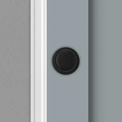 Kwikset Cove Dummy Door Knob, Single Sided Handle for Closets, French Double Doors, and Pantry, Matte Black Non-Turning Interior Push/Pull Door Knob