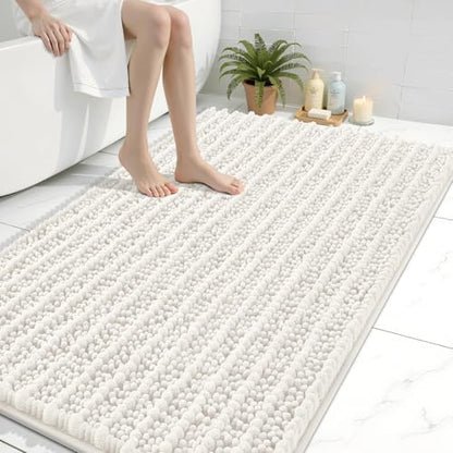 Arotive Bathroom Rugs Mat 44x32, Soft Absorbent Chenille Shaggy Bath Mat