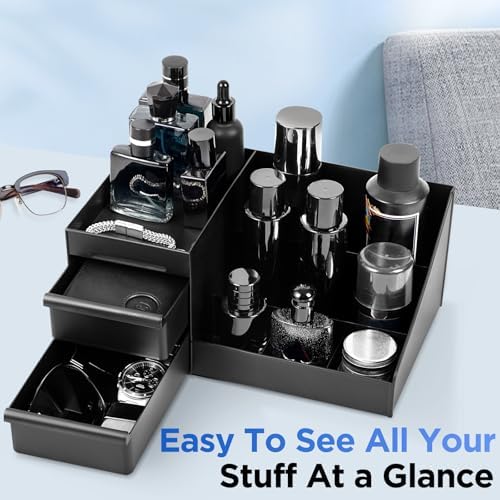 Cologne Organizer for Men，Perfume Organizer，Bathroom Organizer，Men Gifts