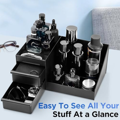 Cologne Organizer for Men，Perfume Organizer，Bathroom Organizer，Men Gifts