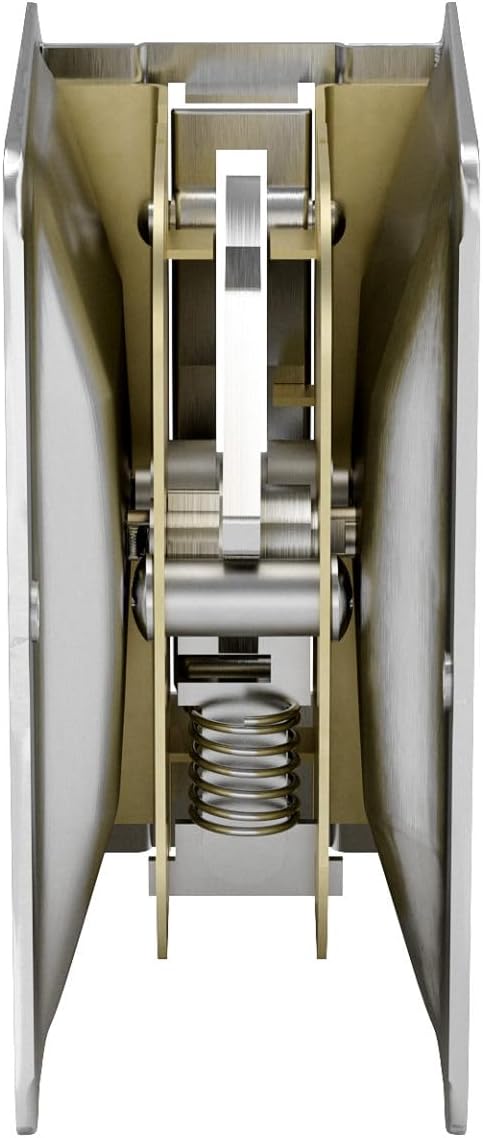 Richelieu Onward Privacy Pocket Door Pull, Rectangular, Brushed Chrome