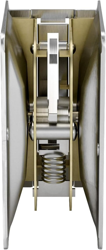 Richelieu Onward Privacy Pocket Door Pull, Rectangular, Brushed Chrome