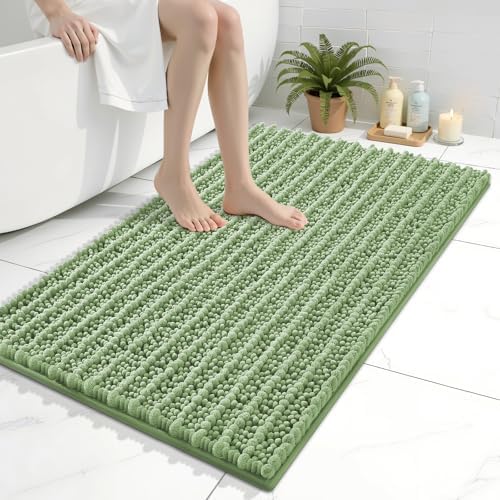 Arotive Bathroom Rugs Mat 36x24, Soft Absorbent Chenille Shaggy Bath Mat