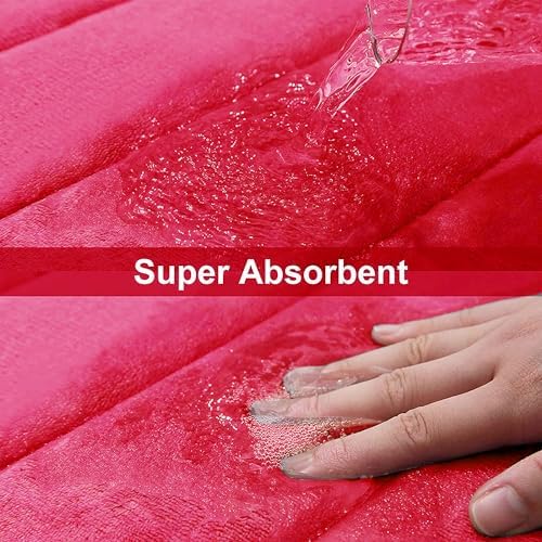 Buganda Memory Foam Bath Mat 60 x 24, Ultra Soft Absorbent Bathroom Rugs