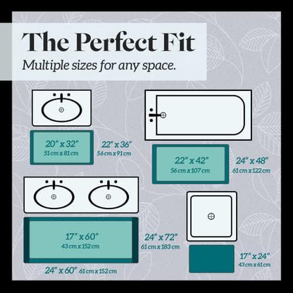 Memory Foam Bath Mat Non Slip Absorbent Super Cozy Velvet Bathroom Rug Carpet (72 inches X 24 inches, White)